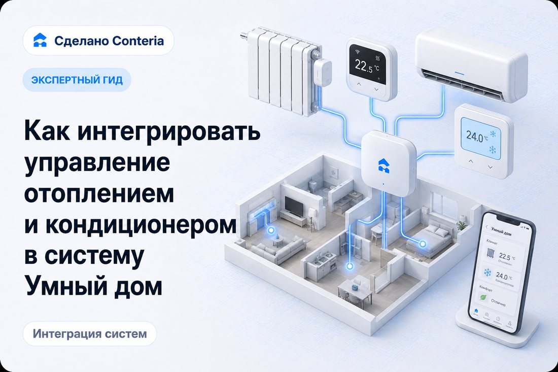 Как интегрировать управление отоплением и кондиционером в систему Умный дом
