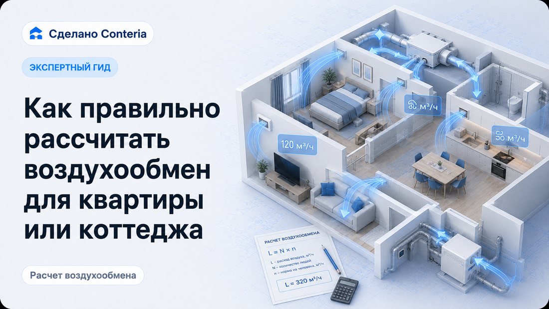 Как правильно рассчитать воздухообмен для квартиры или коттеджа