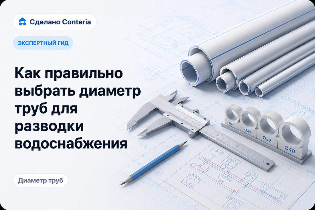 Как правильно выбрать диаметр труб для разводки водоснабжения