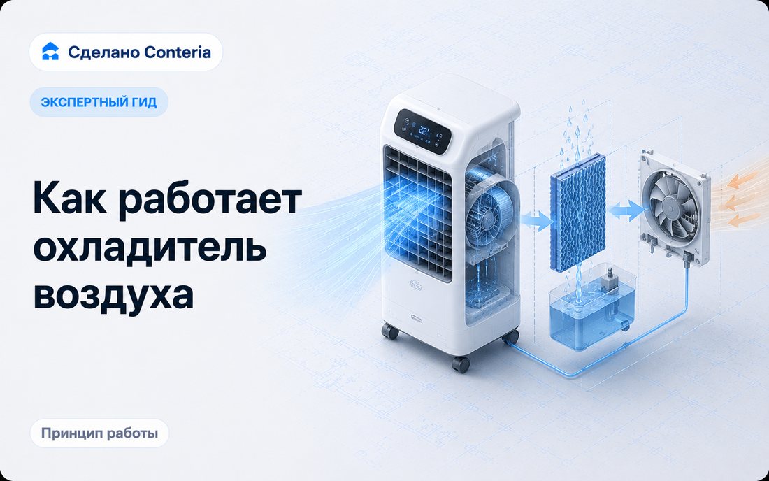 Как работает охладитель воздуха
