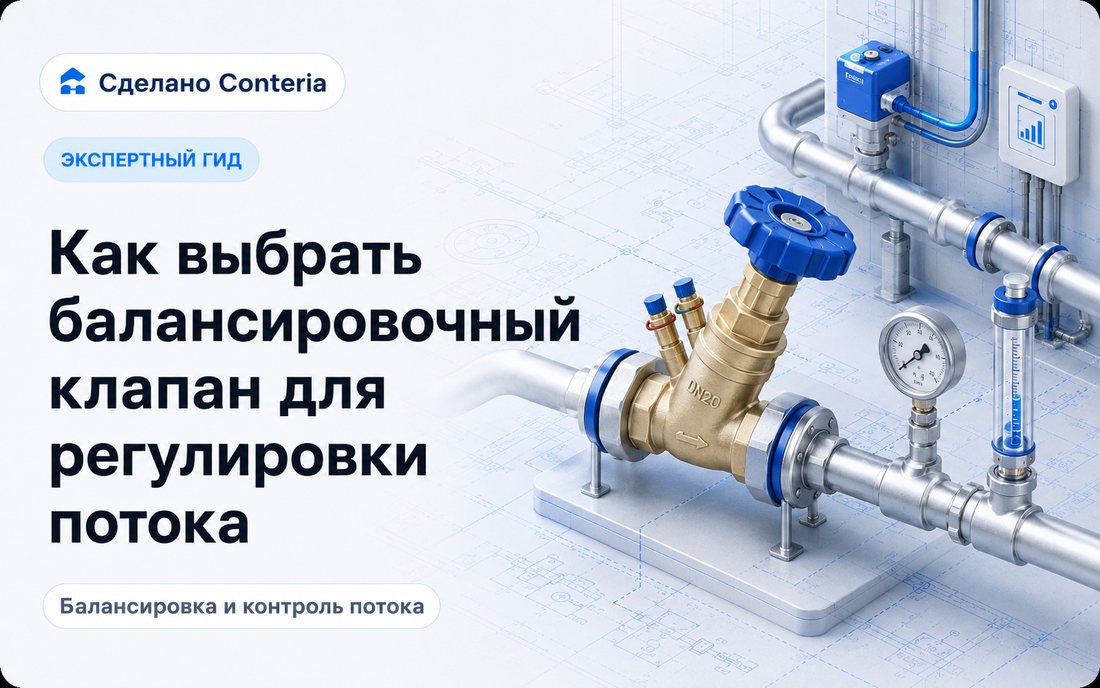 Как выбрать балансировочный клапан для регулировки потока