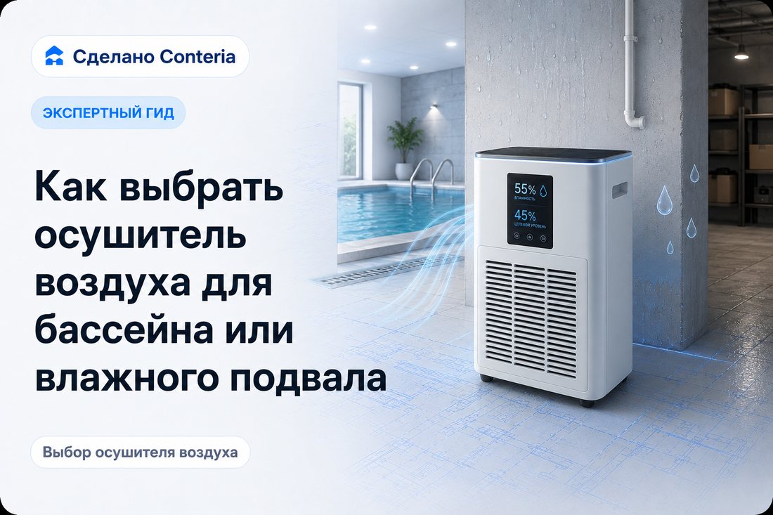 Как выбрать осушитель воздуха для бассейна или влажного подвала