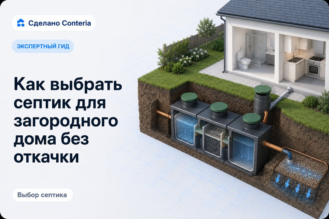 Как выбрать септик для загородного дома без откачки