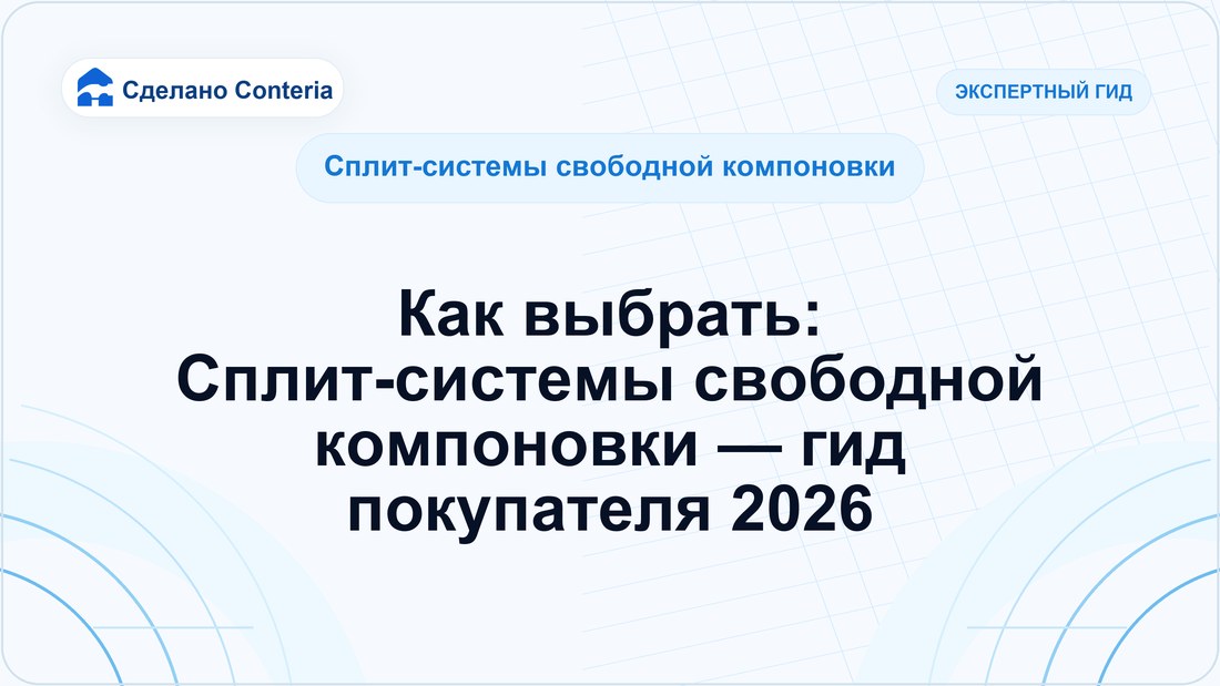 Как выбрать: Сплит-системы свободной компоновки — гид покупателя 2026