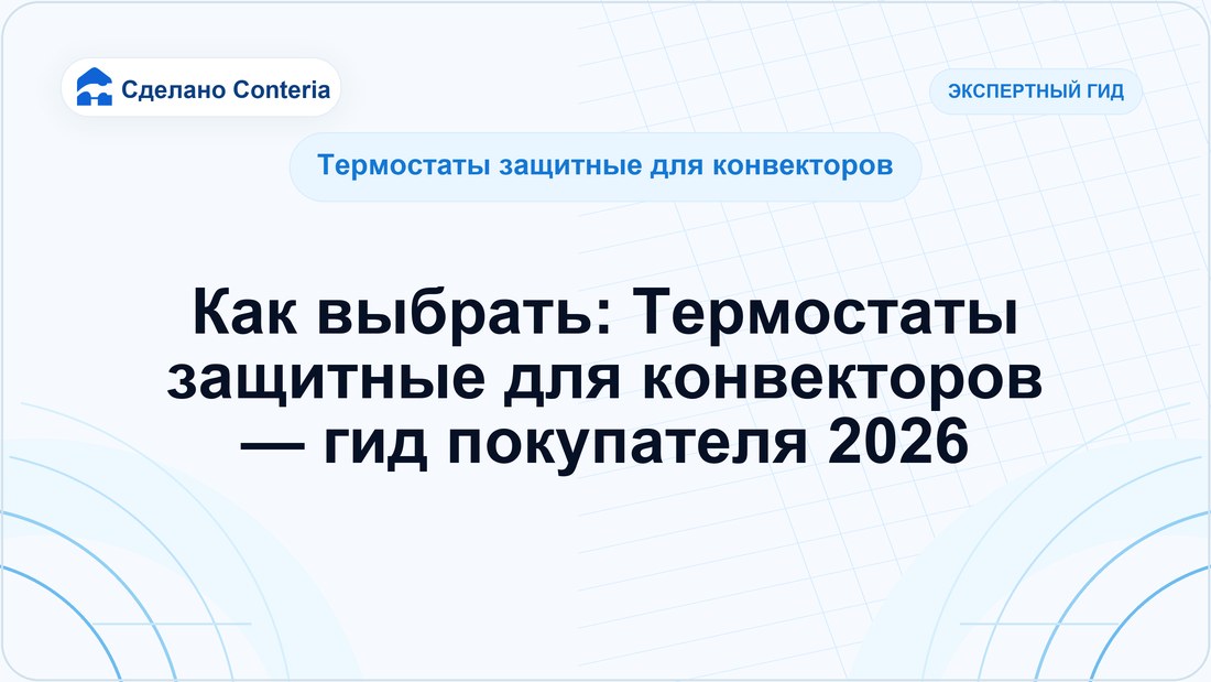 Как выбрать: Термостаты защитные для конвекторов — гид покупателя 2026