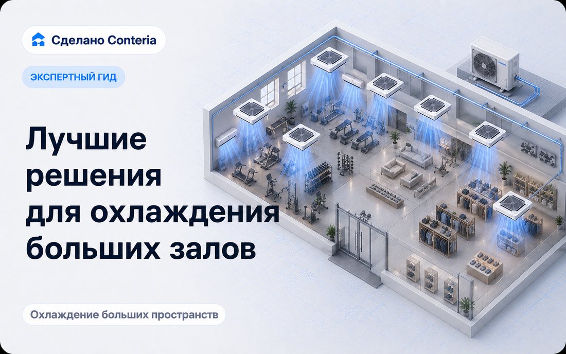 Лучшие решения для охлаждения больших залов