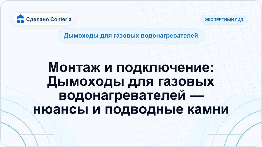 Монтаж и подключение: Дымоходы для газовых водонагревателей — нюансы и подводные камни
