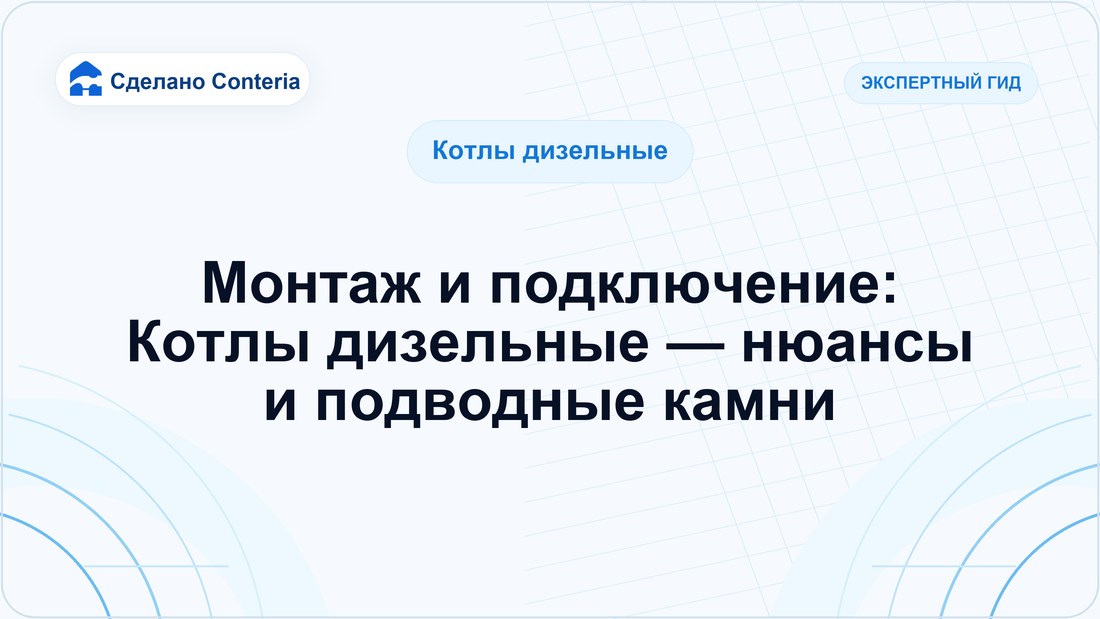 Монтаж и подключение: Котлы дизельные — нюансы и подводные камни