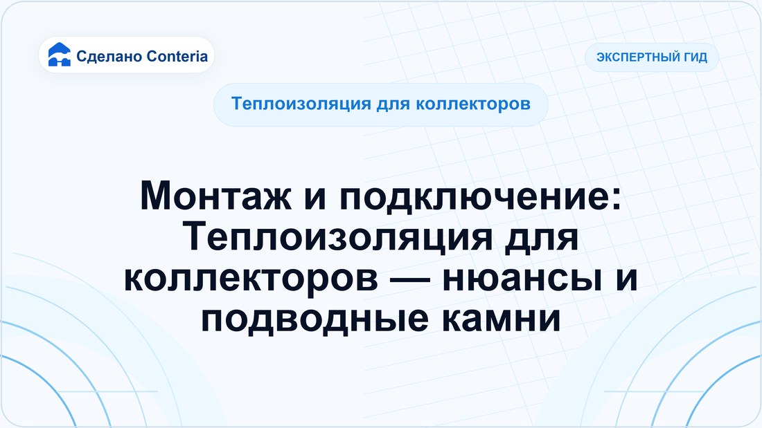 Монтаж и подключение: Теплоизоляция для коллекторов — нюансы и подводные камни