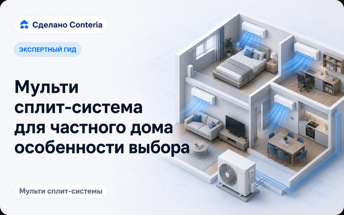 Мульти сплит-система для частного дома особенности выбора