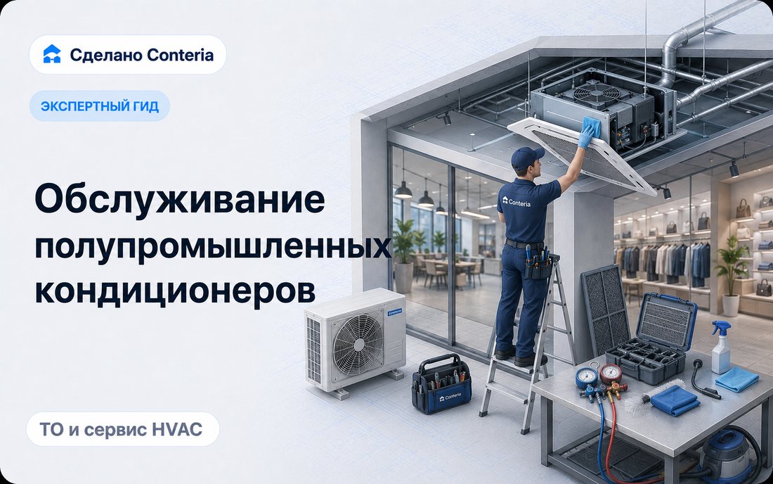 Обслуживание полупромышленных кондиционеров