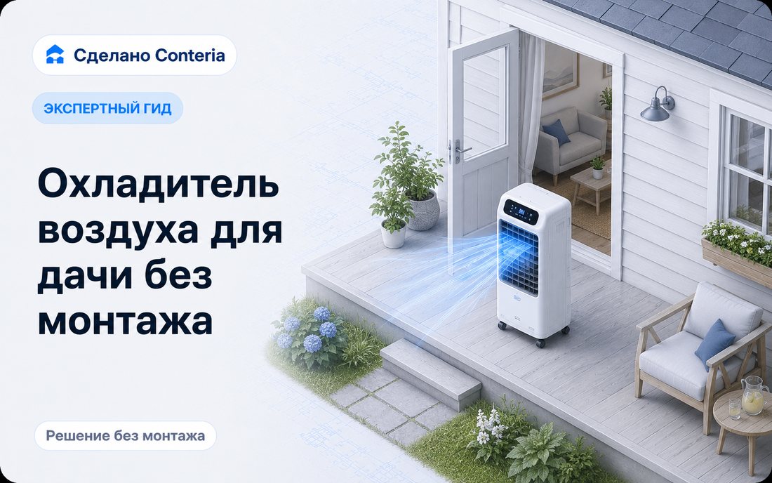 Охладитель воздуха для дачи без монтажа