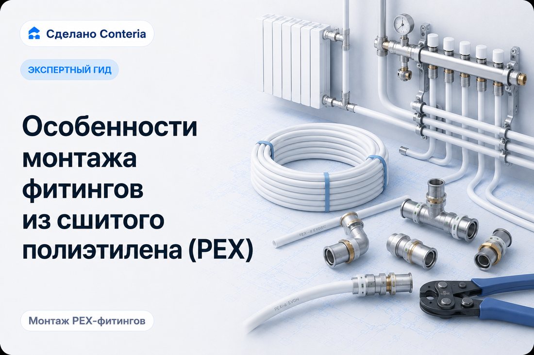Особенности монтажа фитингов из сшитого полиэтилена (PEX)