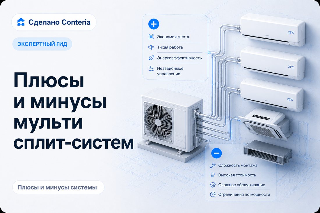 Плюсы и минусы мульти сплит-систем