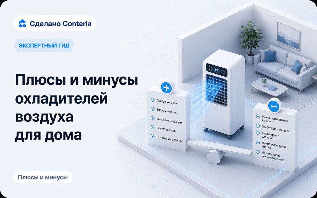 Плюсы и минусы охладителей воздуха для дома