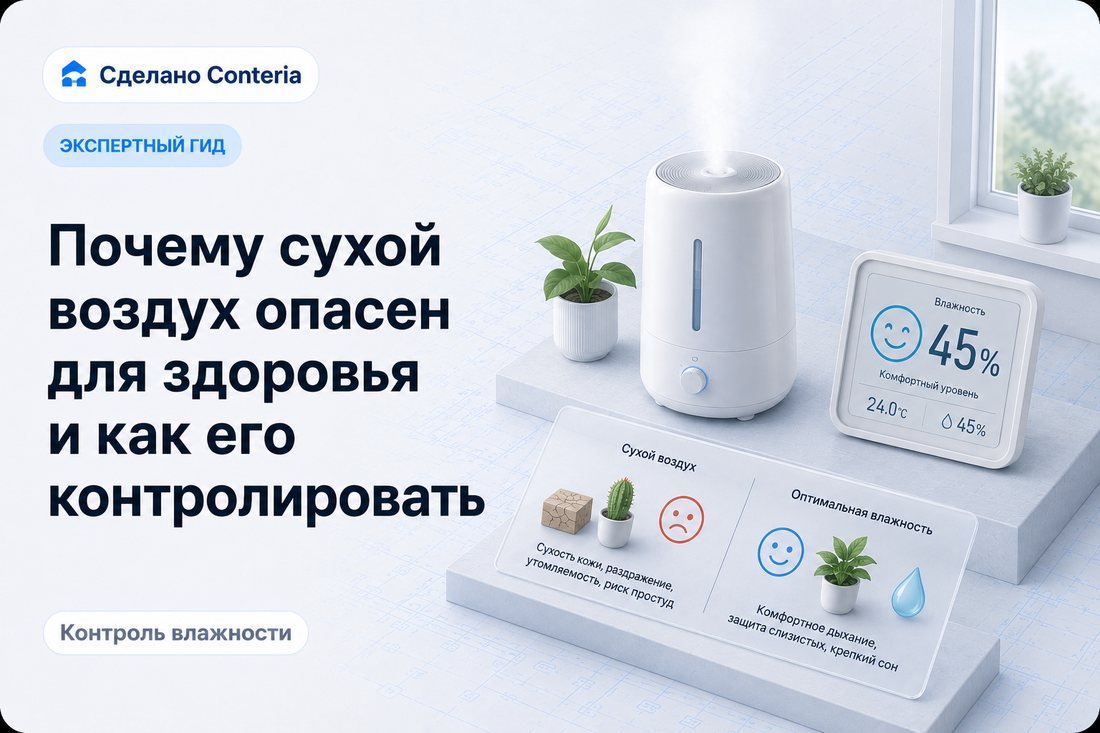 Почему сухой воздух опасен для здоровья и как его контролировать