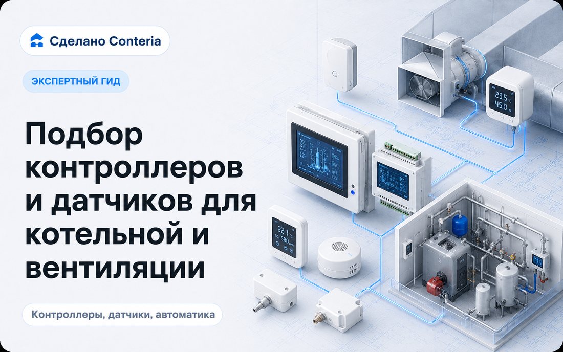 Подбор контроллеров и датчиков для котельной и вентиляции