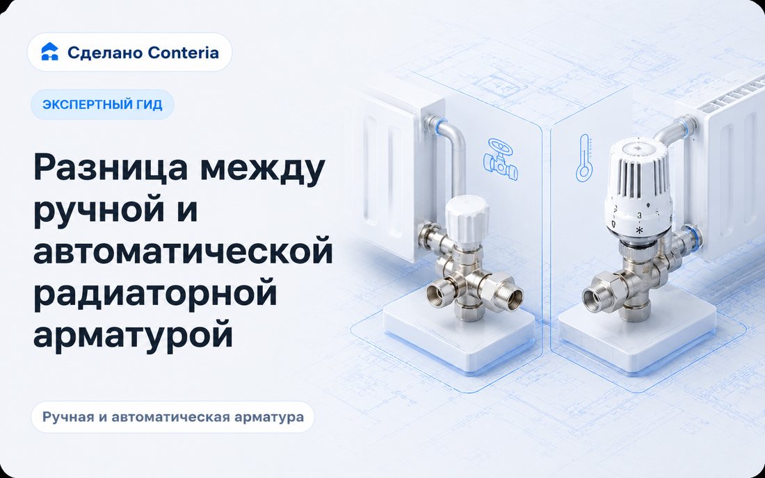 Разница между ручной и автоматической радиаторной арматурой