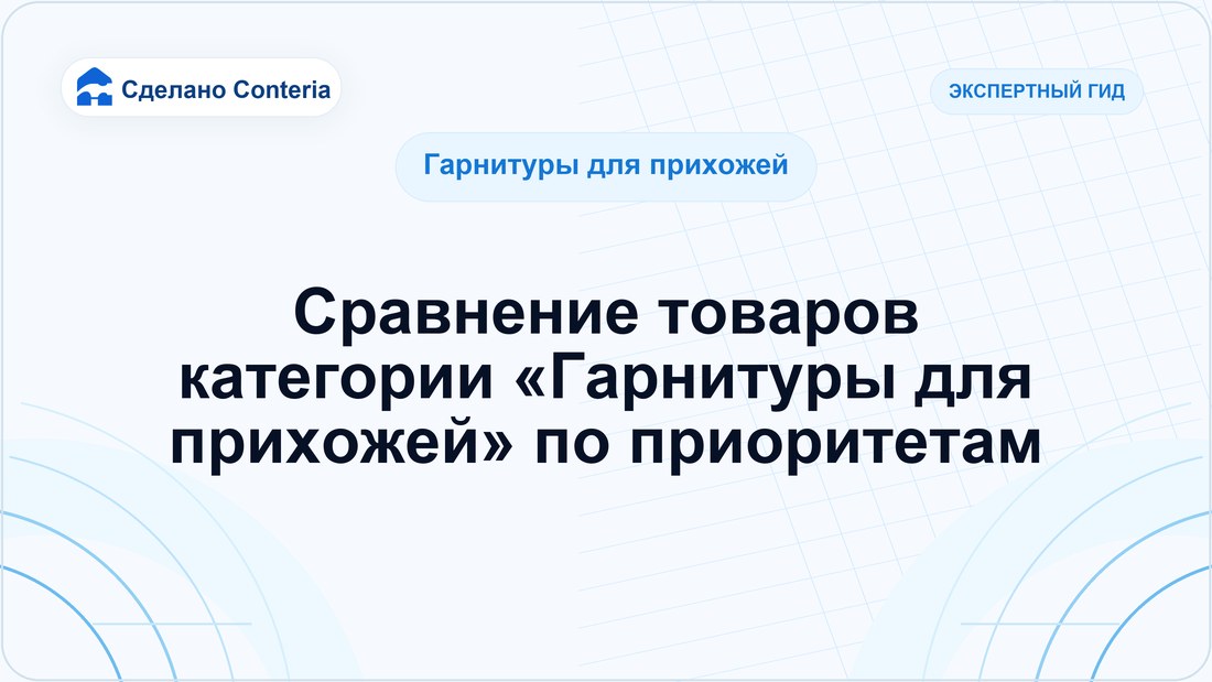 Сравнение товаров категории «Гарнитуры для прихожей» по приоритетам