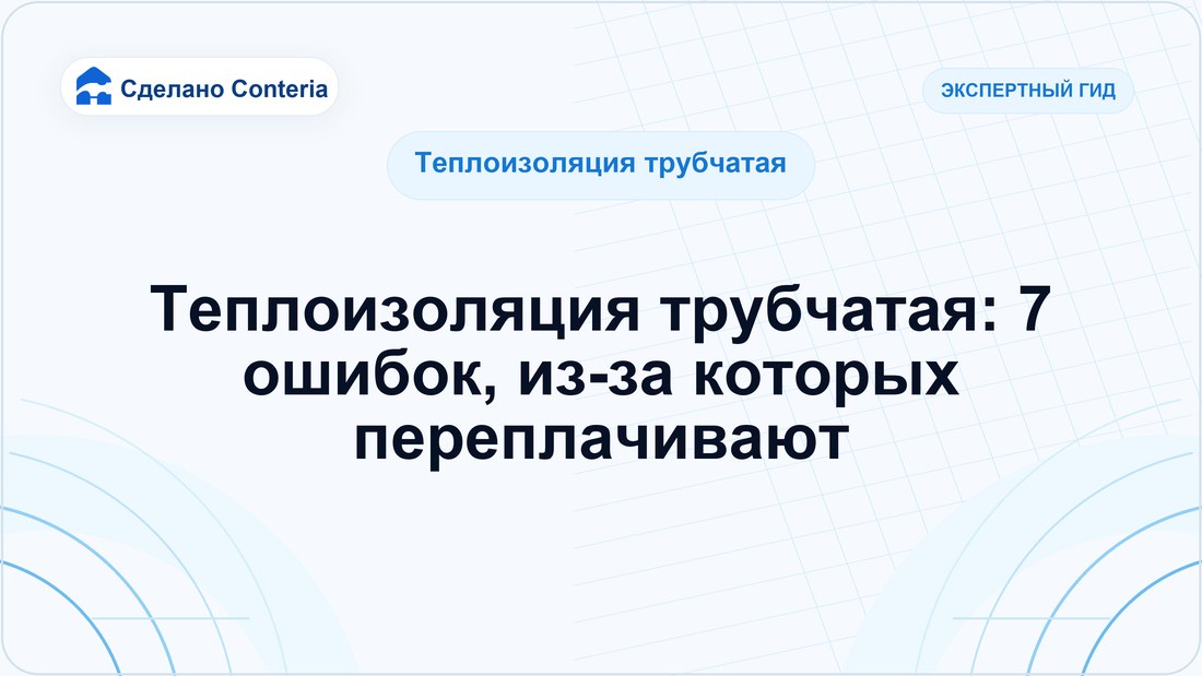Теплоизоляция трубчатая: 7 ошибок, из-за которых переплачивают