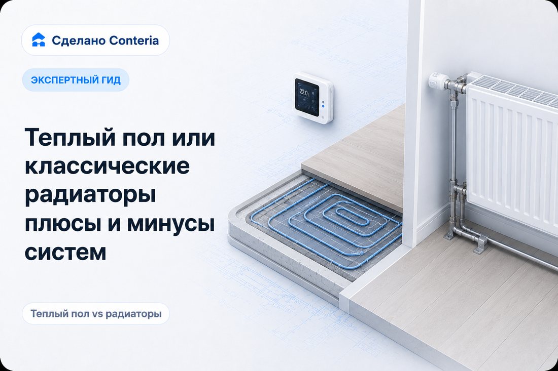 Теплый пол или классические радиаторы плюсы и минусы систем