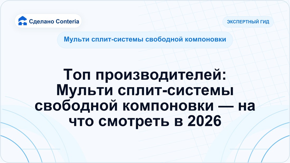 Топ производителей: Мульти сплит-системы свободной компоновки — на что смотреть в 2026
