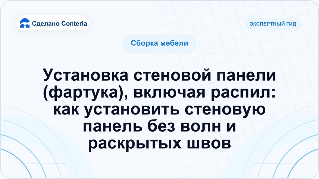 Установка стеновой панели (фартука), включая распил: как установить стеновую панель без волн и раскрытых швов