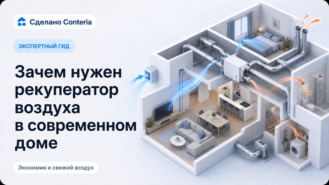Зачем нужен рекуператор воздуха в современном доме