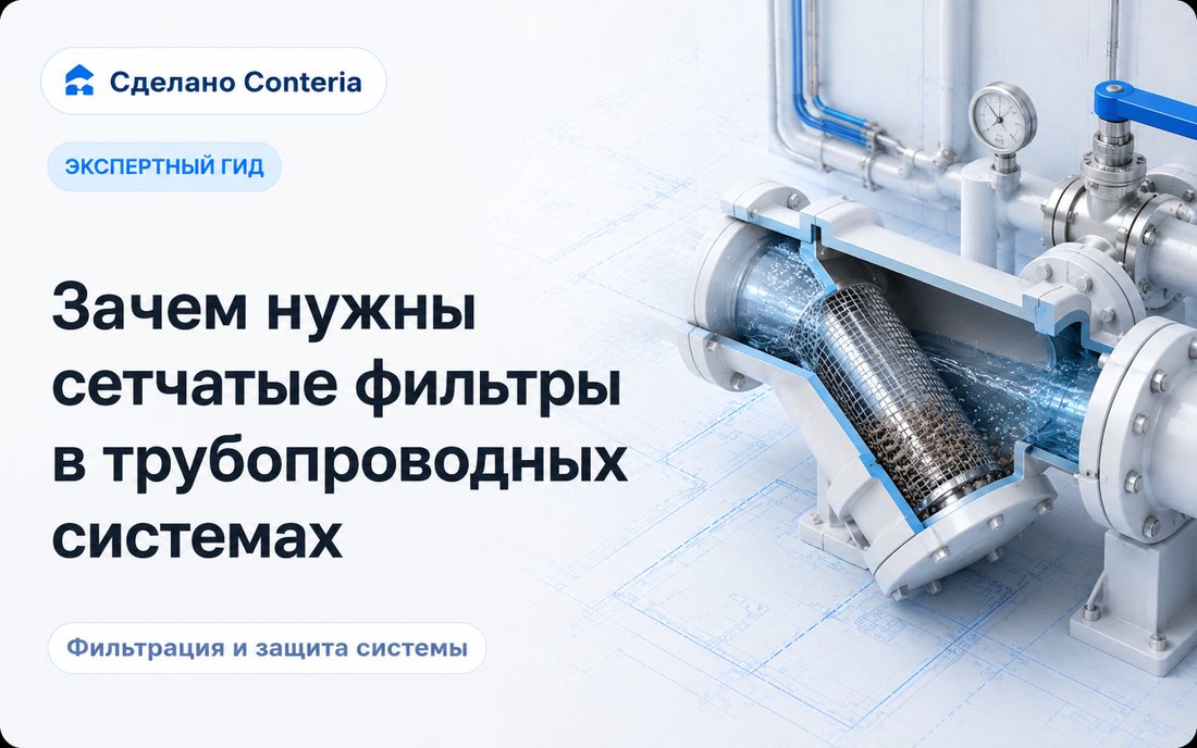 Зачем нужны сетчатые фильтры в трубопроводных системах